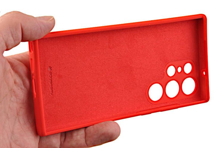 Etui Mercury Goospery Silicone do Samsung Galaxy S23 Ultra czerwony zdjęcie 4