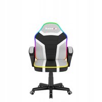 FOTEL GAMINGOWY BIUROWY DZIECIĘCY KRZESŁO GRACZA HUZARO RGB LED + PILOT