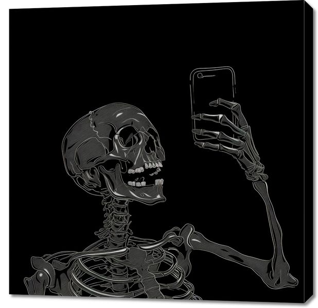Obraz 90x90cm Selfie Poza Czasem zdjęcie 1