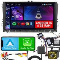 RADIO do VOLKSWAGEN SEAT SKODA VW PASSAT B6 B7 GOLF 5 V 6 ANDROID 15 WiFi
