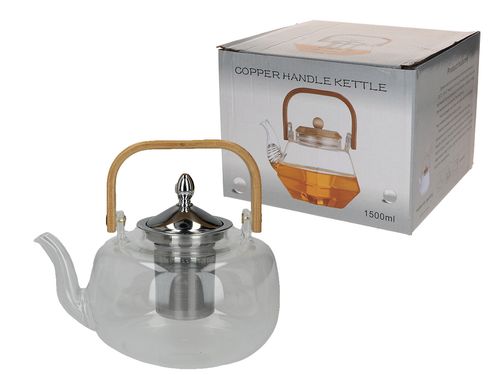 Czajnik szklany z sitkiem wzór 9 na Arena.pl