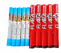 Zestaw mix Rac Niebieska oraz Czerwona na stadion, flara meczowa 10 szt.