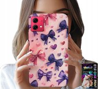 ETUI DO MOTOROLA EDGE 40 NEO - KOLOROWE WSTĄŻKI WSTĄŻKA WZORY + FOLIA