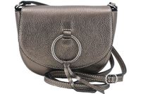 Damska skórzana listonoszka włoska - Złota ciemna