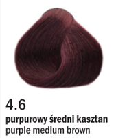 Allwaves Cream Color farba do włosów, koloryzacja trwała, 100 ml 4.6 purpurowy średni kasztan