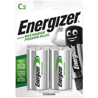 AKUMULATORKI ENERGIZER R14 C 2500 mAh 2 SZTUKI