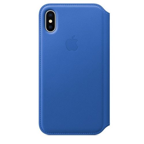 Apple iPhone X Leather Folio - Electric Blue na Arena.pl