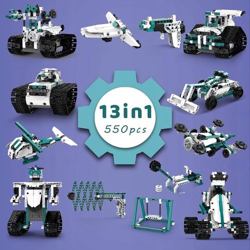 ZESTAW KLOCKÓW TECHNIK ROBOT EDUKACYJNY ZDALNIE STEROWANY 13w1 PROGRAMOWANY na Arena.pl