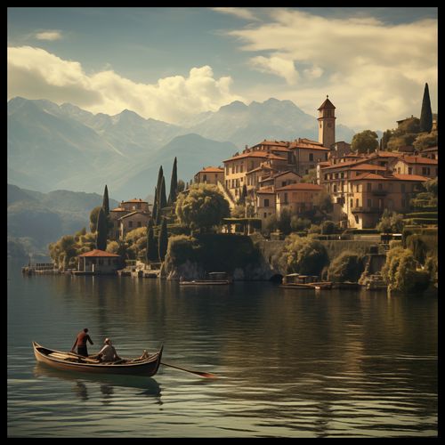 Plakat 90x90cm Spokojna Nostalgia na Arena.pl