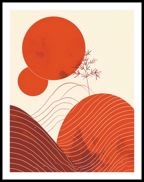 Plakat 50x65cm Ciepło Czerwieni zdjęcie 3
