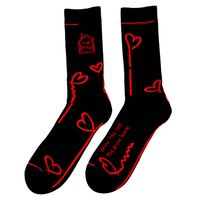 Skarpety długie Heart Czarne 36/38 The Draw House