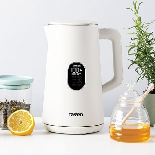 Biały Czajnik elektryczny RAVEN 1,5 W 1800 W na Arena.pl