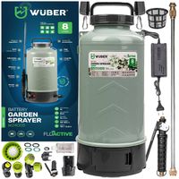 OPRYSKIWACZ AKUMULATOROWY OGRODOWY ELEKTRYCZNY LEKKI 8L ZESTAW LANCA WUBER