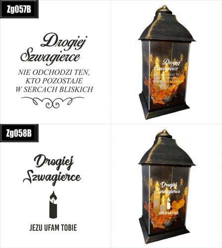 ZNICZ LAMPION z GRAWEREM dla Matki Chrzestnej na Arena.pl