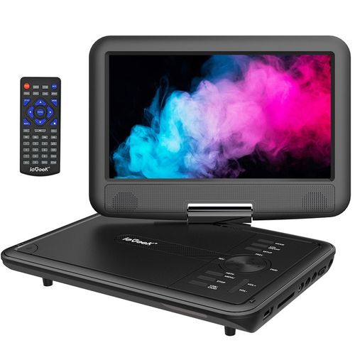 PRZENOŚNY SAMOCHODOWY ODTWARZACZ DVD 9'' LCD CZARNE 2000mAh Baterią na Arena.pl