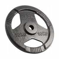 Obciążenie żeliwne zestaw 2x10kg 20kg otwór 31mm talerz z uchwytami REBEL