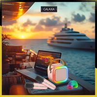 ZESTAW DO KARAOKE DLA DZIECI 2 MIKROFONY GŁOŚNIK BEZPRZEWODOWY 2X MIKROFON