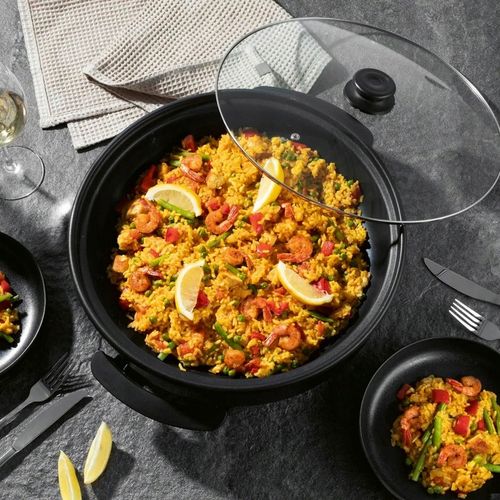 PATELNIA ELEKTRYCZNA DUŻA XXL NIEPRZYWIERAJĄCA MULTIPATELNIA 42cm MOC na Arena.pl