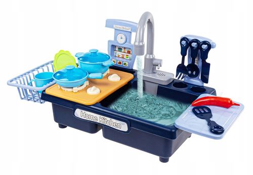 KUCHNIA ZLEW Z WODĄ DLA DZIECI KRAN NA BATERIE PALNIKI AKCESORIA WARZYWA na Arena.pl