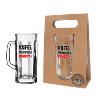 kufel do piwa w ozdobnym opakowaniu eco z napisem "kufel pierwszej