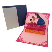 kartka 3d na dzień mamy best mom