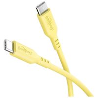 Kabel silikonowy USB-C 2.0 1.5m żółty 3A 60W Power Delivery Goobay HQ