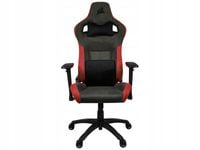 Fotel gamingowy Corsair T3 Rush Tkanina Szaro-czerwony