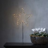 Dekoracja gwiazda stojąca z oświetleniem Led MIRA 65 cm wysokości
