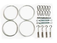 ZESTAW DO MONTAŻU ŻAGLI PRZECIWSŁONECZNYCH KWADRAT PROSTOKĄT DO MURU BETONU