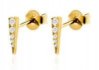 KOLCZYKI MIEDZIANE MODNE KLASYCZNE K16 ZŁOTE