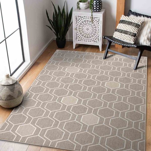 RUG/LU/WINK/HEXAGON/BEIGE/120x170 zdjęcie 2