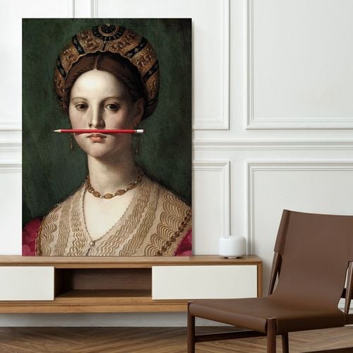 Obraz na płótnie czerwony ołówek 50x70 cm na Arena.pl