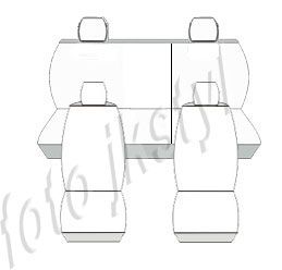 Pokrowce MIAROWE do Seat Ibiza II 2 93-02r. P2 zdjęcie 3