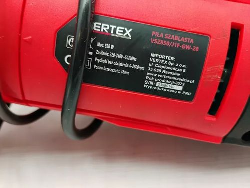 VERTEX PIŁA SZABLASTA 850W na Arena.pl
