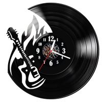 Zegar ścienny z płyty winylowej Gitara 790.14