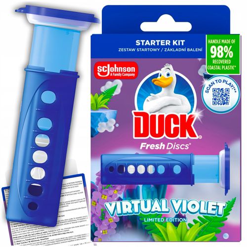 duck fresh discs virtual violet - żelowy krążek do toalety 36ml + aplikator na Arena.pl