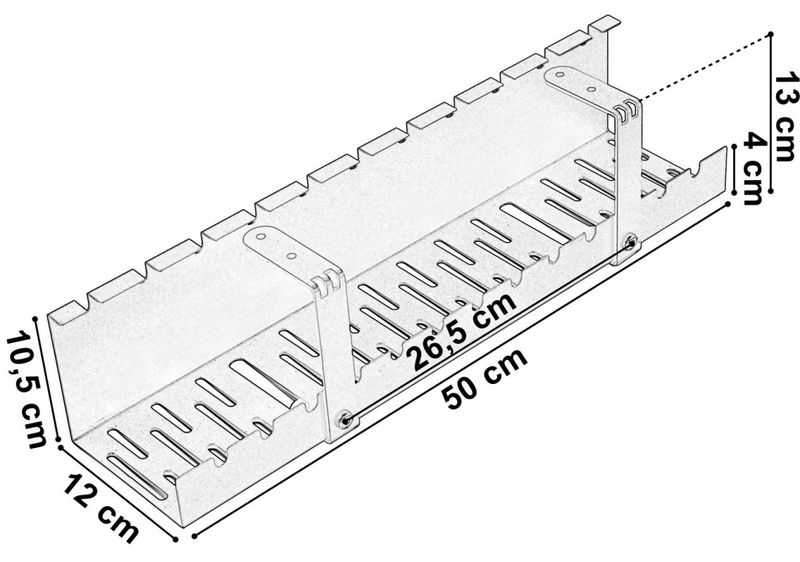 Półka na kable prowadnica na przewody ALMADA zdjęcie 2
