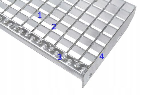 Stopnie WEMA 1000x270 mm | ocynkowane | 30x2 mm | stopień stalowy, na Arena.pl