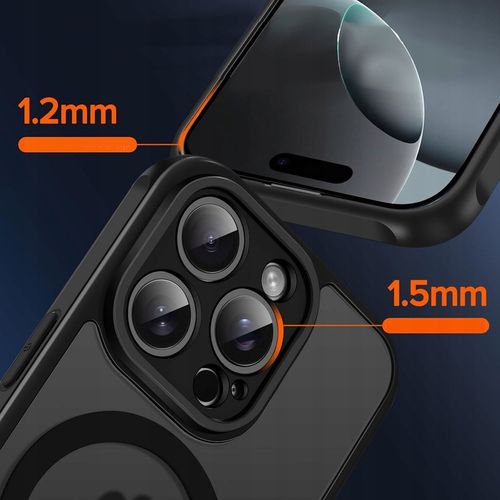 ETUI do IPHONE 16 Pro Max do Magsafe MATOWE MAGNETYCZNE WZMACNIANE 2x SZKŁO na Arena.pl