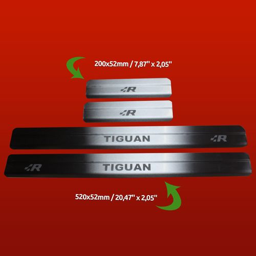 Listwa progowa VOLKSWAGEN TIGUAN MK1 TIGUAN R Stal nierdzewna 304 mat 4szt na Arena.pl