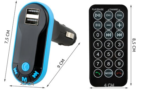 Transmiter FM 2 x USB MP3 Micro SD Bluetooth Pilot 4913 na Arena.pl