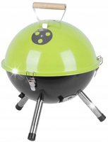 PRZENOŚNY GRILL WĘGLOWY TURYSTYCZNY OGRODOWY CZARNO POMARAŃCZOWY 36 x 37 cm