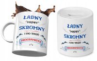 Dla Programisty Zestaw Kubek + Skarbonka Prezent Z Nadrukiem Ze Zdjęciem
