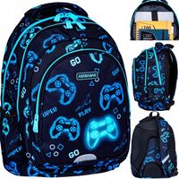 PLECAK SZKOLNY TORNISTER CZARNY PAD PADY GAMER