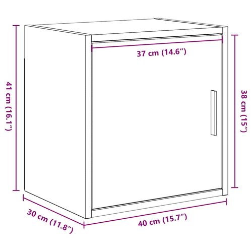 Garażowa szafka ścienna Brązowy dąb Drewno klejone na Arena.pl