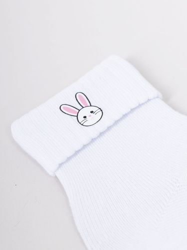 Skarpety dziewczęce bawełniane króliczek 3PAK 20-22 YOCLUB na Arena.pl