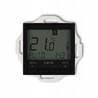 KARLIK ICON Elektroniczny tygodniowy regulator temperatury czarny mat