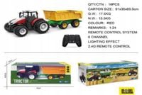 Traktor Pojazd Maszyna Rolniczy z Przyczepą Zdalnie Sterowany RC Pilot