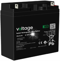 Akumulator AGM Voltage Long Life 12V 18Ah VEL12-18 (Żywotność 15 lat)