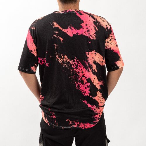 Koszulka Cotton-Like Bleached Leopard Wild Black do sublimacji M zdjęcie 5